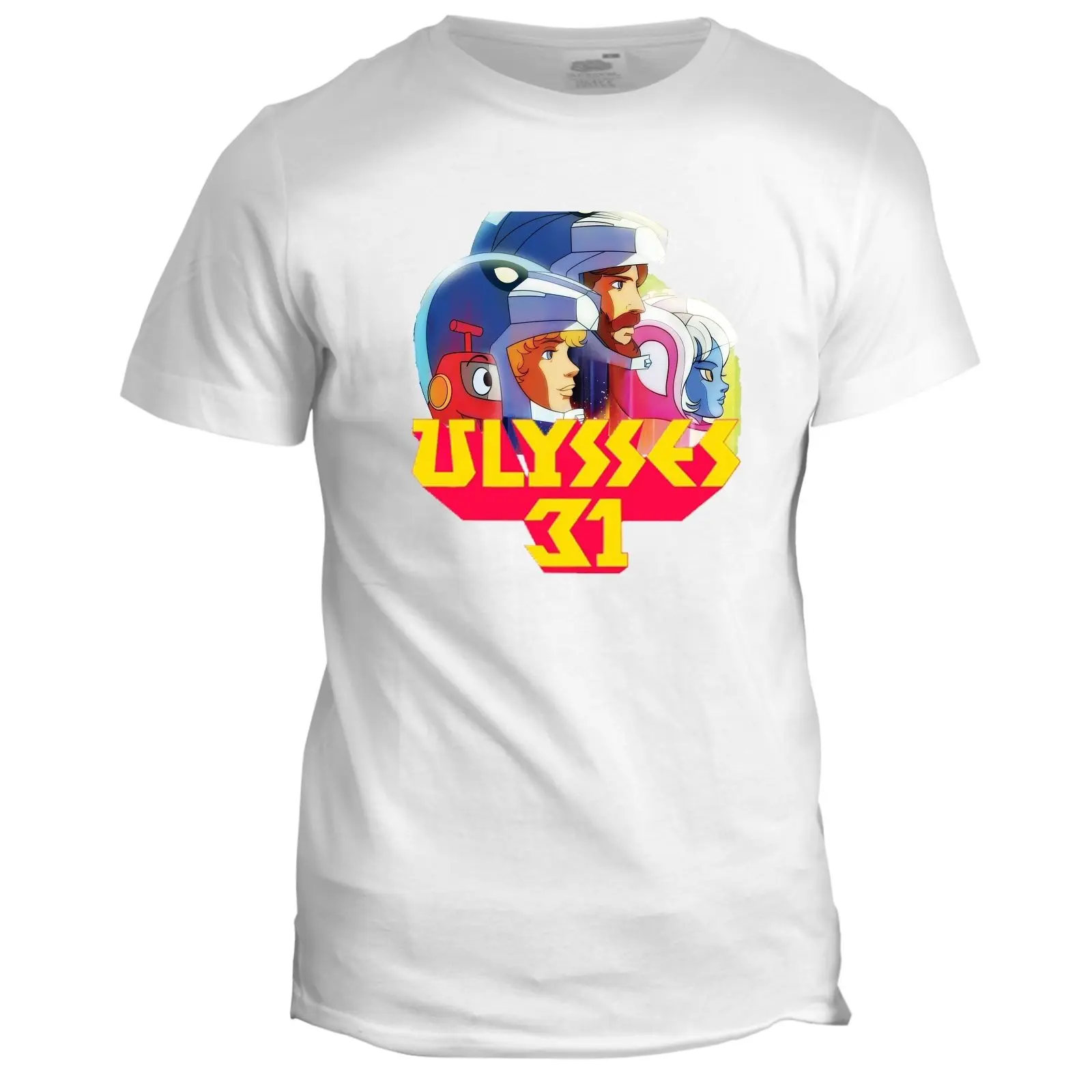 Ulysses 31 мультяшным рисунком в стиле ретро 80 s 90 культ классики ТВ фильм Shirt2019 модный
