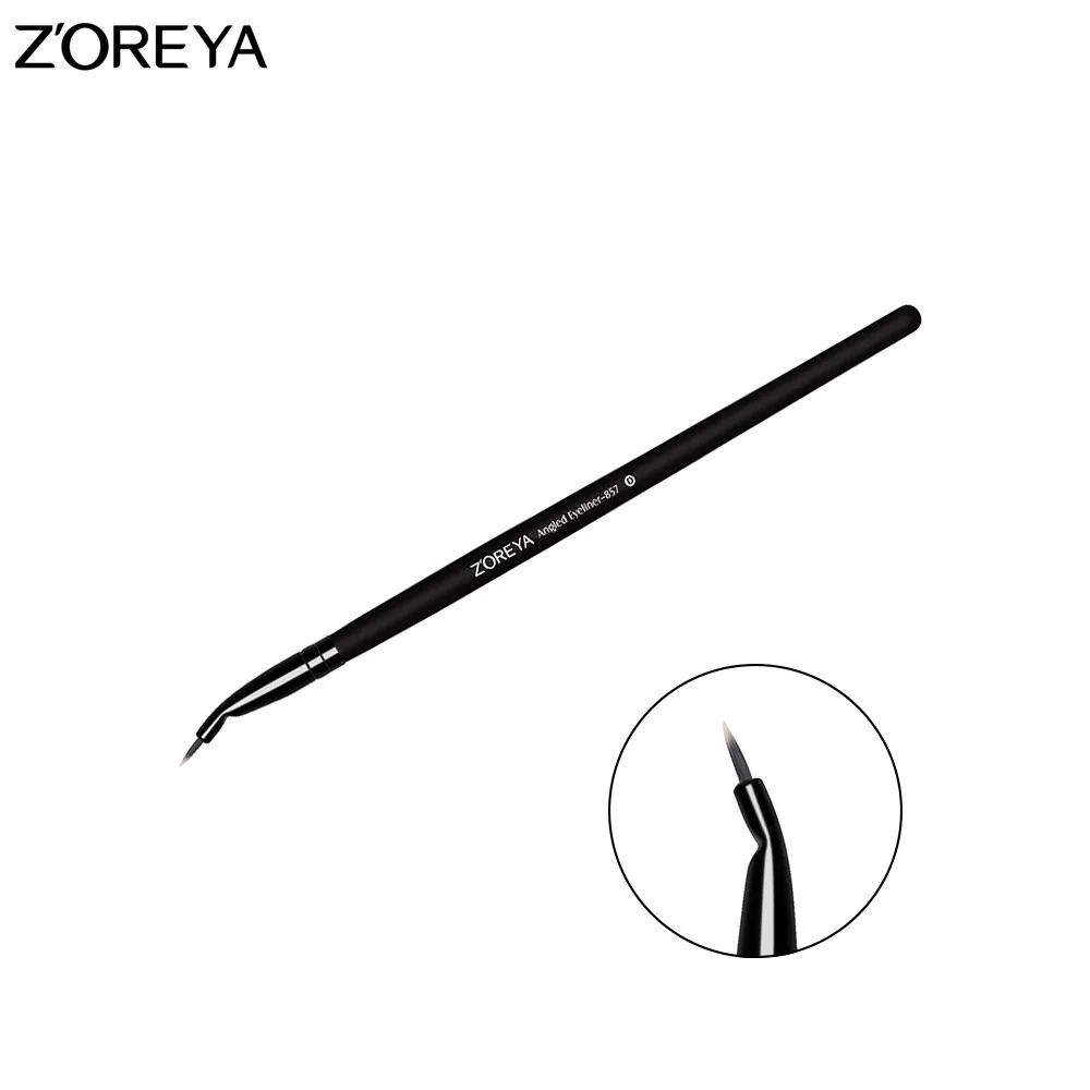 ZOREYA бренд скошенная Кисть для макияжа глаз Супер тонкая косметика специальной