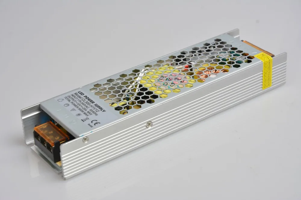 12V тонкий светодиодный блок питания 300W 25A AC к DC освещение Трансформатор