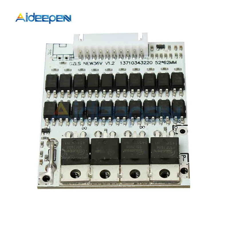 1 шт. защитная плата BMS PCB для литий-ионных литиевых аккумуляторов 18650 40 А 36 В с