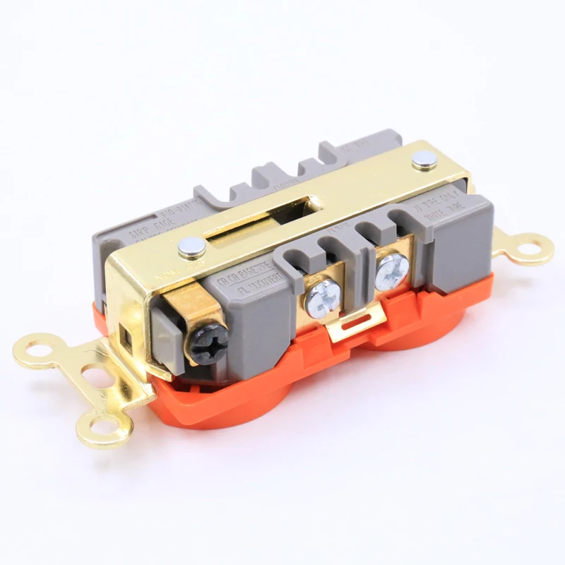 Штук США AC Розетка розетки золотой разъем с покрытием дистрибьютор|socket distributor|us