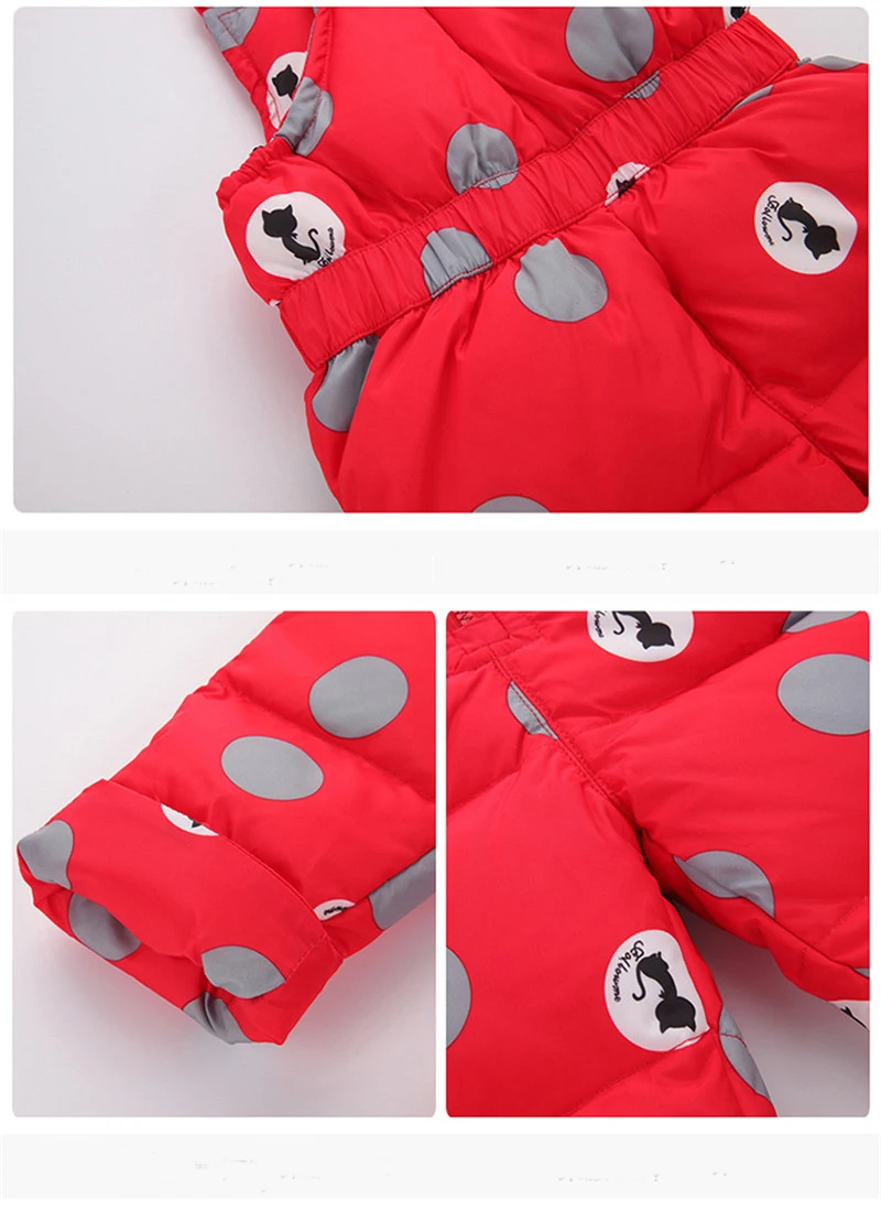 BibiCola/новый комплект одежды для маленьких девочек зимний теплый пуховик детский