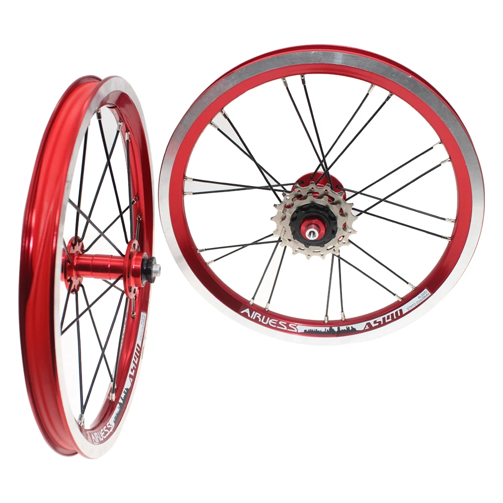 Велосипед wheelset 14 16 дюймов ультра легкий низкий ступица сопротивления для Fnhon D AHON