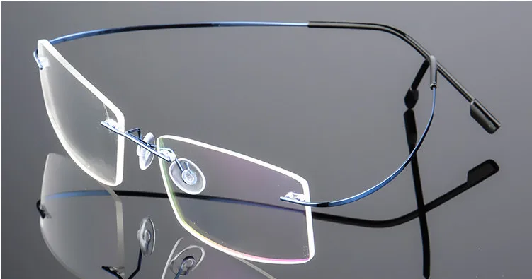 Классический ультра-светильник rimless оправы для очков мужские и женские Титан