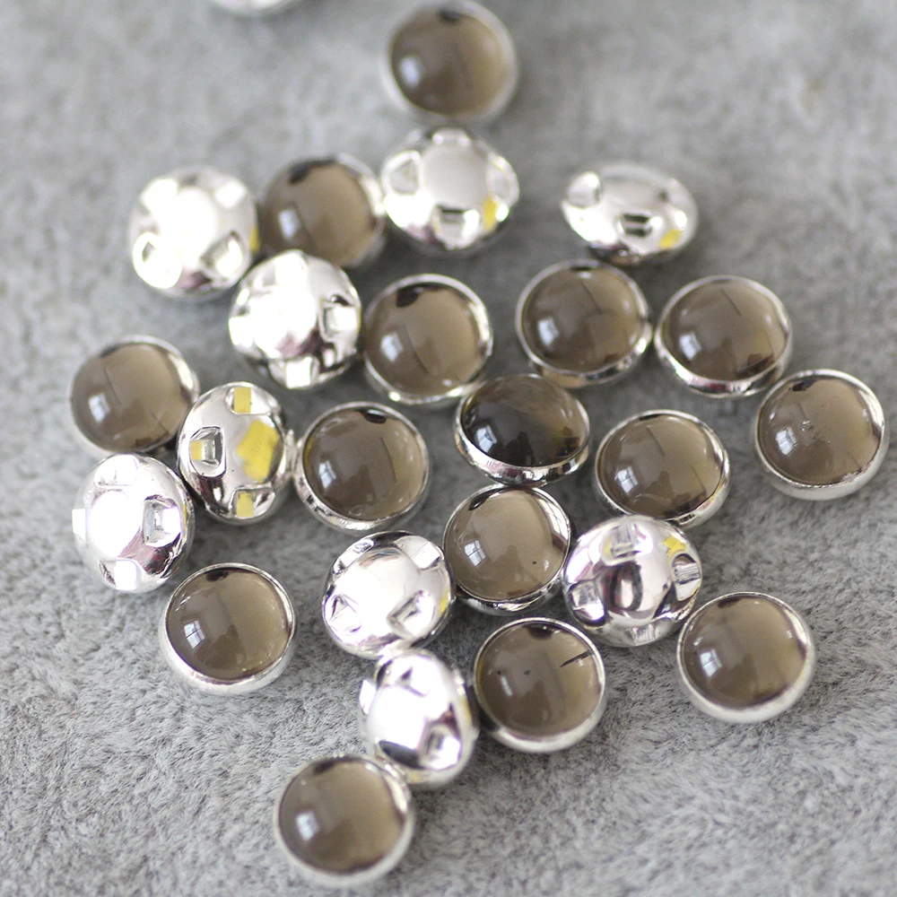 8 мм 50 шт./лот разноцветные серебряные бусины со стразами пришивные стразы для