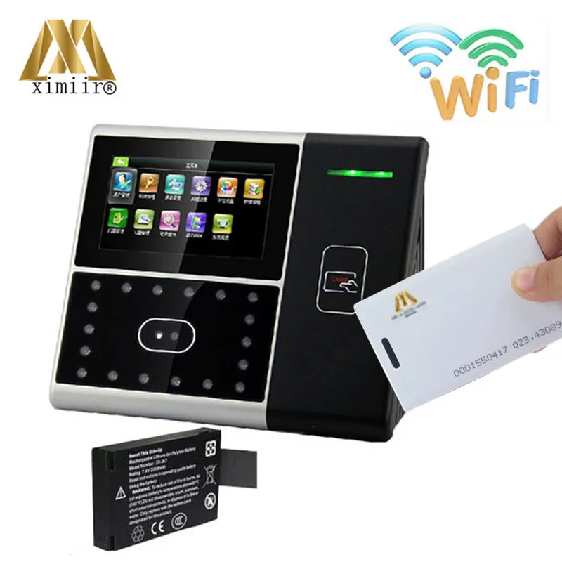 Биометрическая лицевая/ID карта/Wi-Fi/резервная батарея лицевая посещаемость/контроль доступа ifacy301 лицевая запись времени машина посещаемости времени