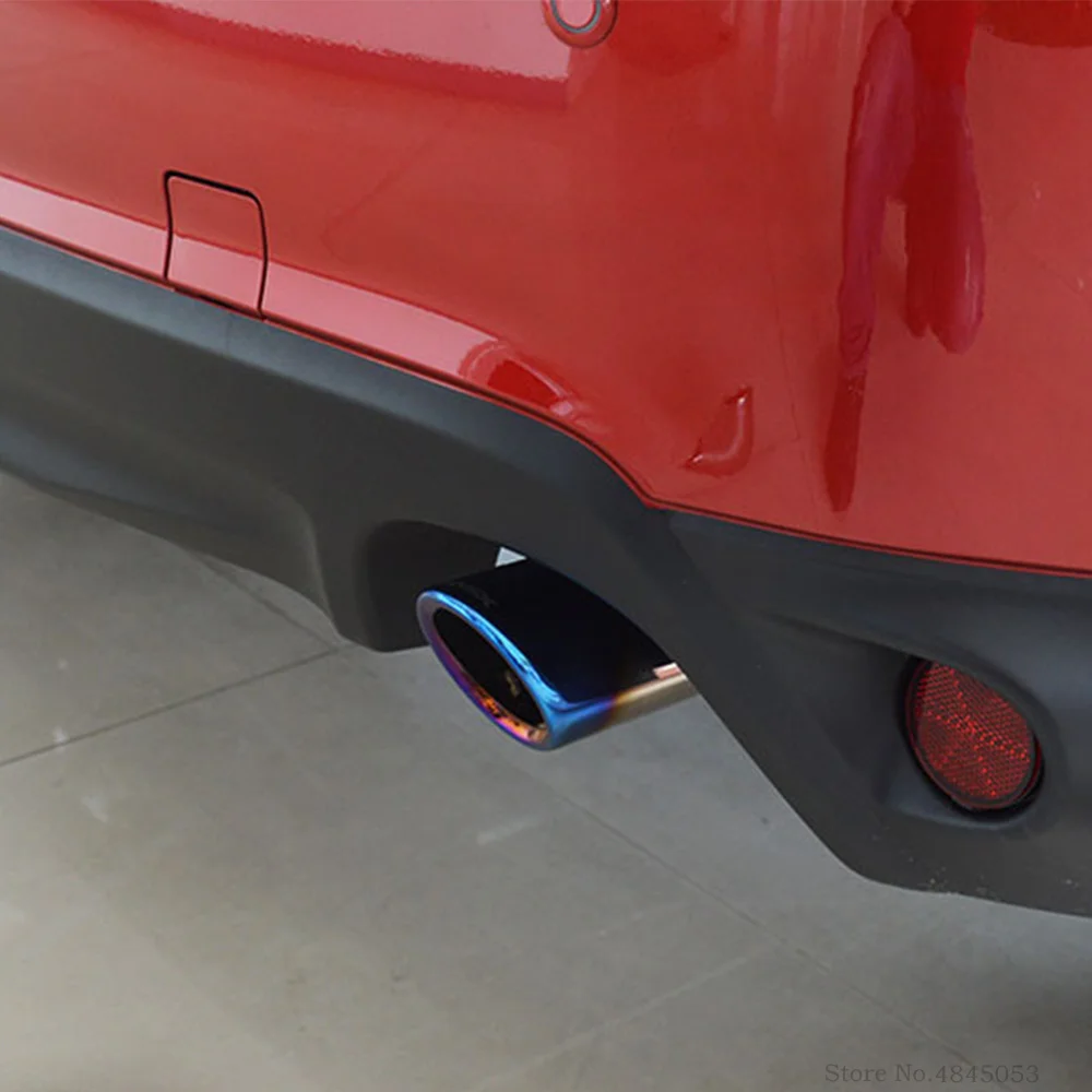 blue - one piece Автомобильные глушители для Mitsubishi ASX 2013- выхлопные глушители наконечник трубы глушитель протектор Универсальный выхлопной трубы выпускное сопло - Цвет: blue - one piece