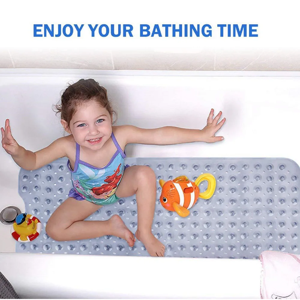 Extra Long Bathtub Mats Tub Non Slip Mildew Resistant Machine Washable mat