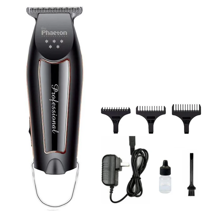 black standard 100-240V Hair Trimmer professional Hair Clipper Beard Trimmer Men's Hair Cutter Barber haircut machine 0.1mm Cutting 15W - Цвет: black standard