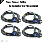 Уличный мобильный сценический светильник, 3-контактный Шнур питанияудлинитель кабеля DMXвилка европейского и американского стандарта XLR 3-контактный удлинитель источника питания 1m2m3m10m15m и т. д.