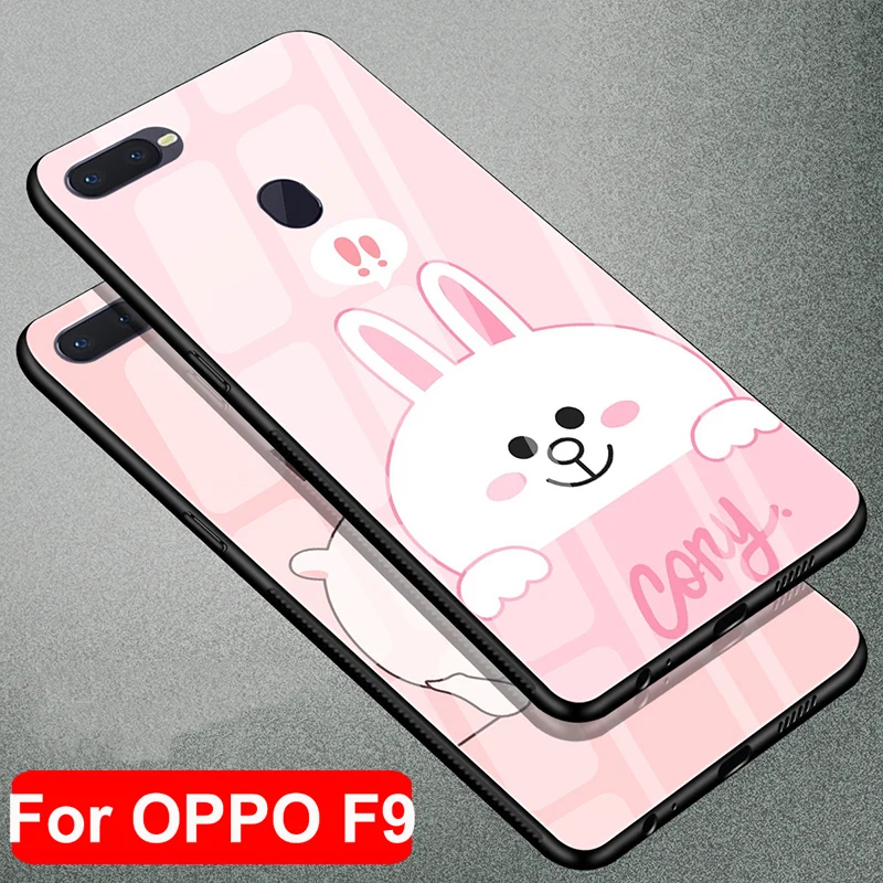 Модные закалённое Защитное стекло для OPPO F9 Стекло чехол OPPOF9 Защитная крышка F 9
