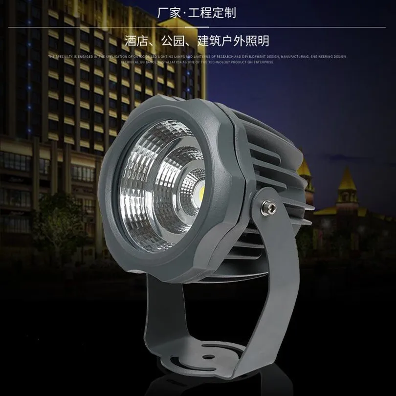 AC85-265V DC12V Светодиодный прожектор 10 Вт 20 30 COB Водонепроницаемый IP65 Наружное