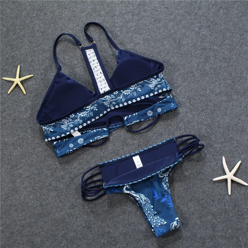 2018 новый толчок вверх Трусики бикини Купальники для малышек Для женщин печатных