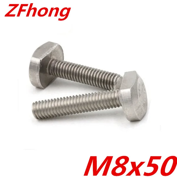 5 шт. M8 * 50 Нержавеющая сталь 304 T тип болт|screw bolt|stainless steel boltsstainless t bolt |