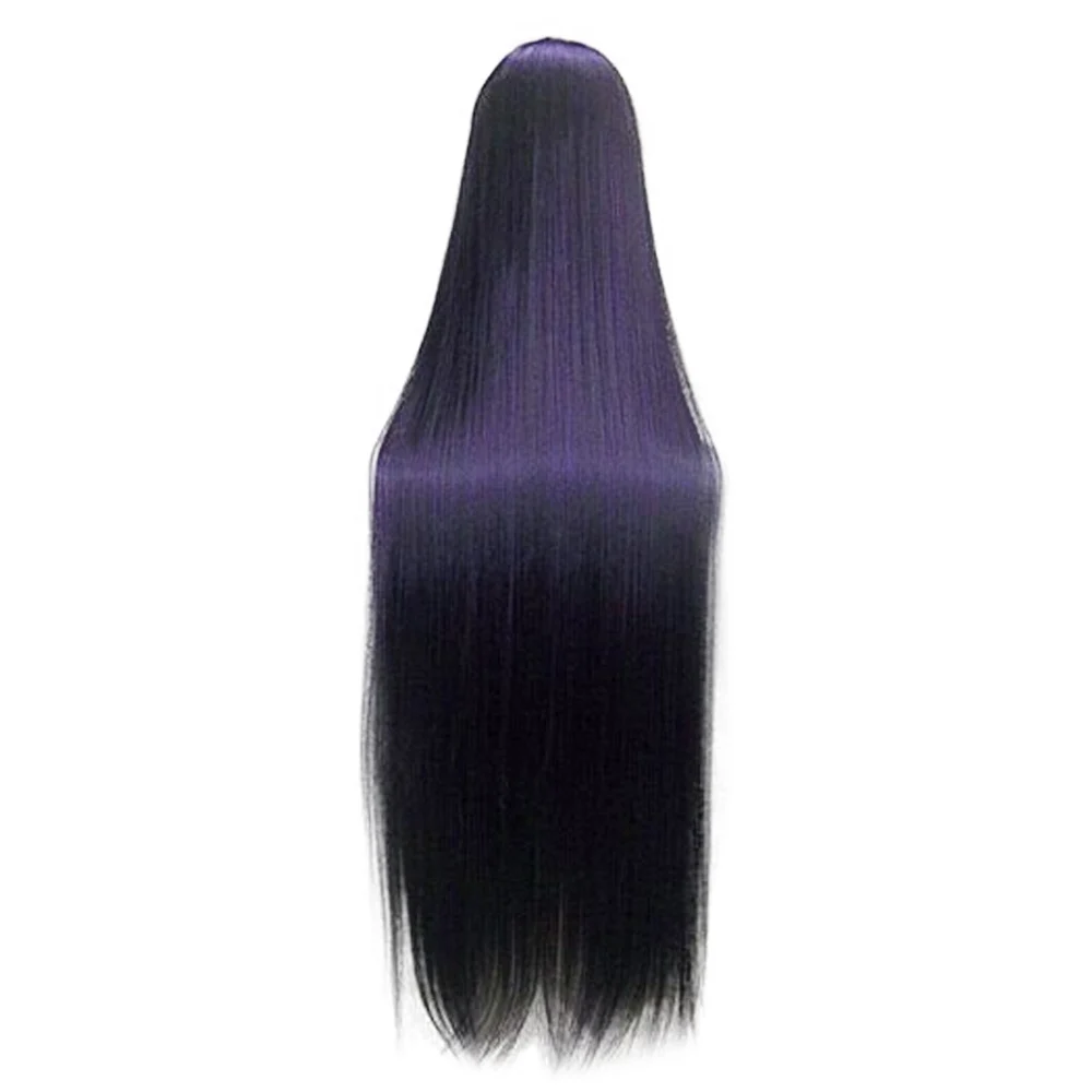 HAIRJOY фиолетовый черный косплей костюм парик Полный взрыва термостойкие синтетические волосы длинные прямые высокая температура волокно 5 цветов