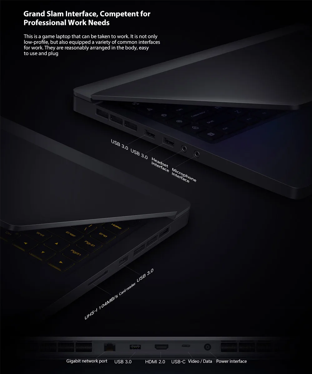 Xiaomi mi Ga mi ng ноутбук 15,6 дюймов Windows 10 Intel Core i7-8750H Hexa Core 2,2-4,1 ГГц GTX 1060 16 ГБ+ 512 ГБ SSD