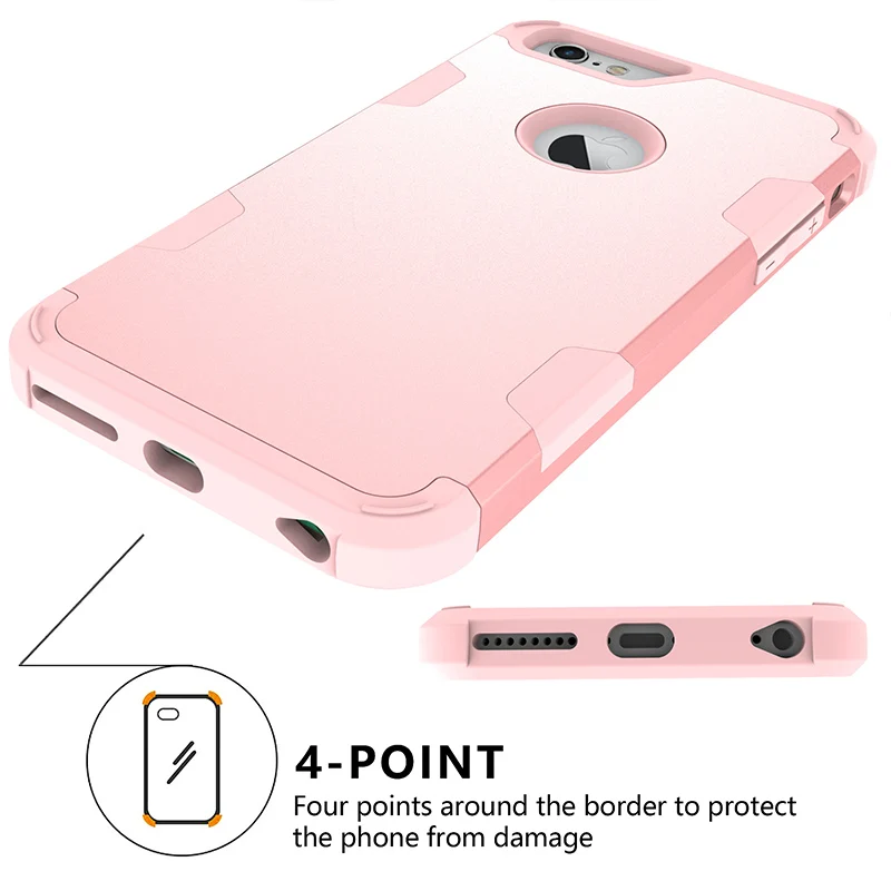 360 градусов Полная защита чехол для iPhone 8 8 Plus X 7 6 6S противоударный чехол Гибридный бронированный чехол для телефона s для iPhone XS MAX XR