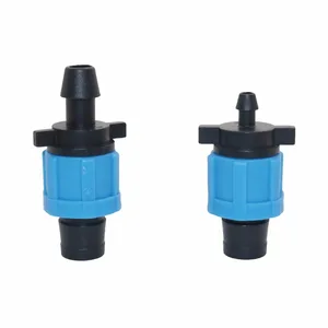 20 шт. капельная лента 58 дюйма, блокировка труб для капельного орошения, фитинги с фиксирующей гайкой, фитинг для шланга для полива воды, соединитель