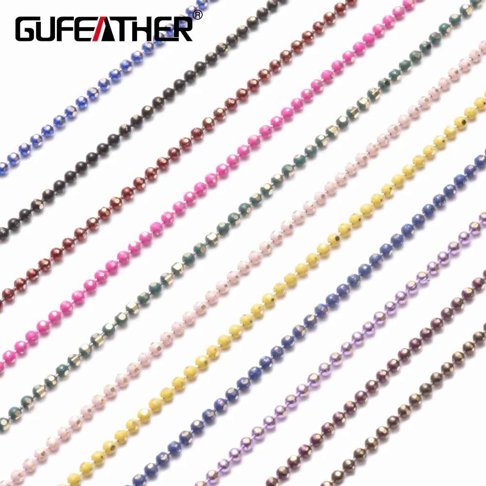 Цепочка Из Бисера для самостоятельного изготовления GUFEATHER набор из цепочек
