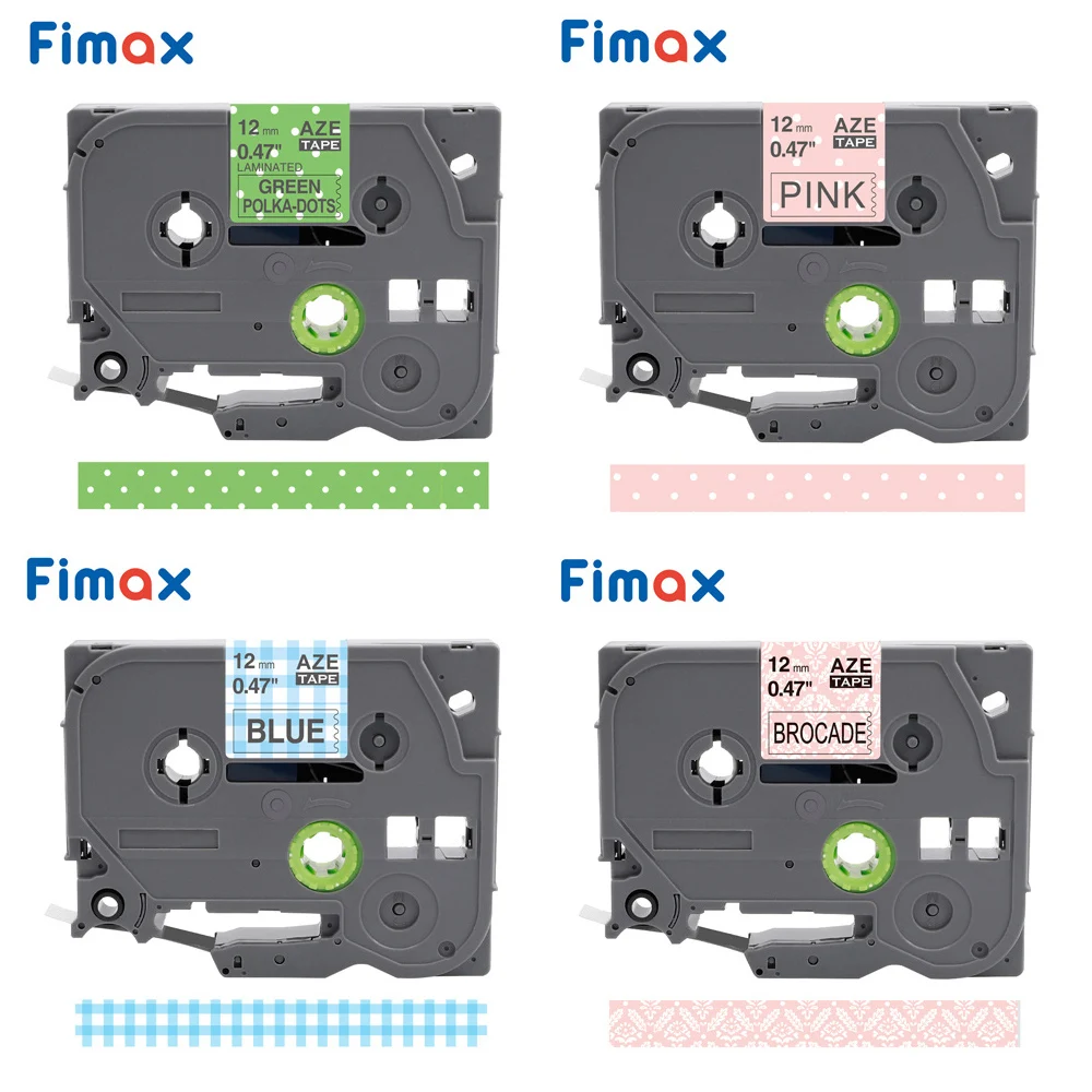 

Fimax 4 шт. лента с цветочным рисунком, совместимая с Brother Tze231, лента для этикеток, p-touch принтер, Φ 12 мм Tze335 Tze334