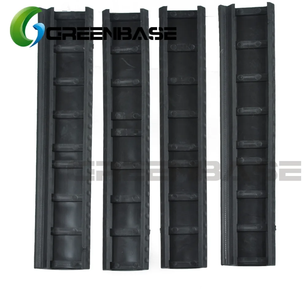 Тактические резиновые накладки на рельсы Пикатинни Greenbase с линейным разъемом 4