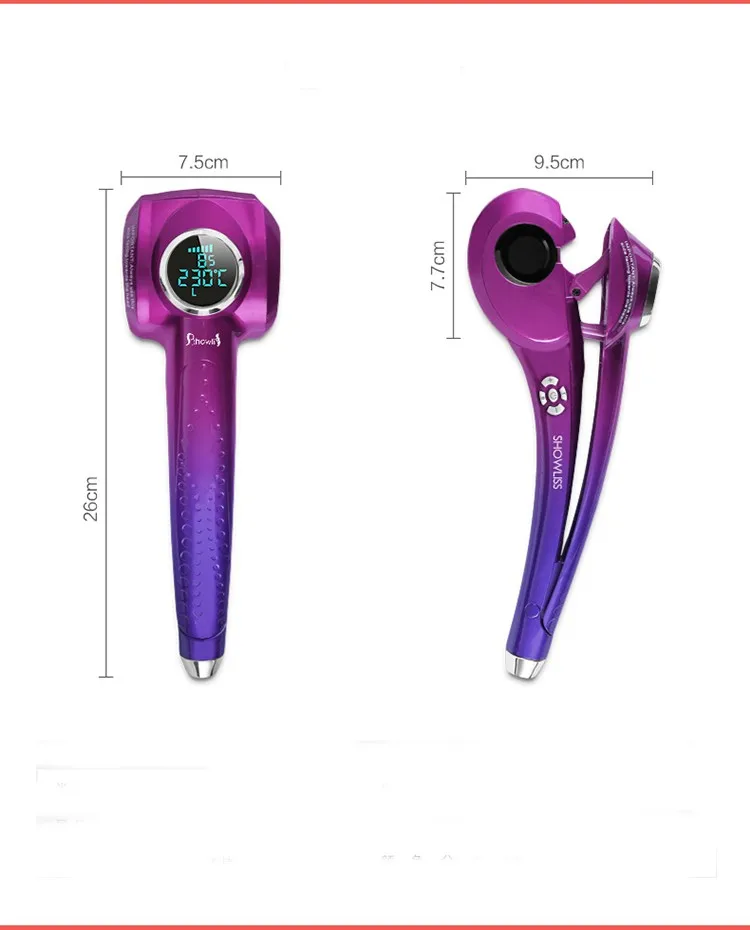 2016 Brushless New LED With Screen Hair Curler Styler Heating Styling Tools Automatic Curl Roller Curling Wand GMR1 |