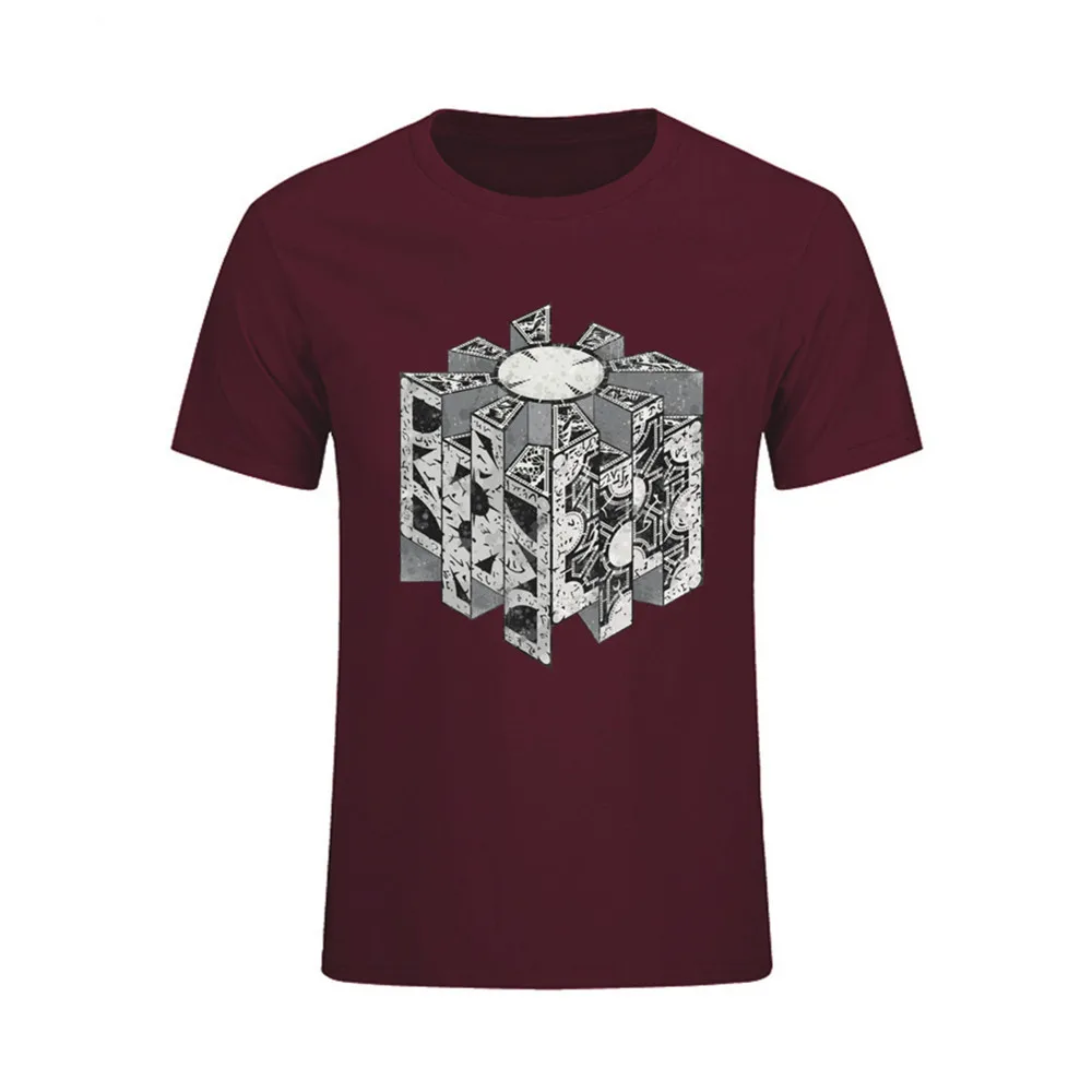 Мужская футболка XS-3XL Geek 100% хлопок короткий рукав футболки мужские скидки Hellraiser