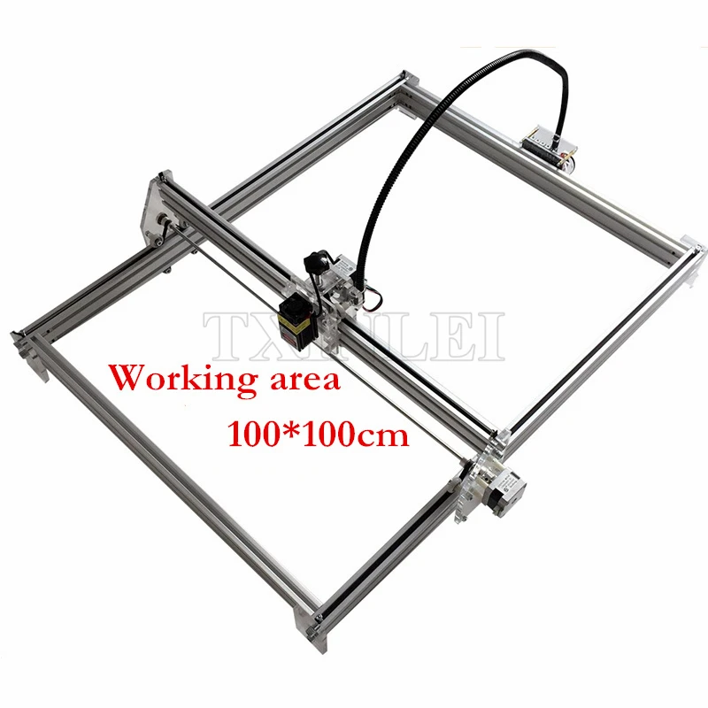 Новый DIY металлический лазерный гравировальный станок Рабочая область 100*100 см