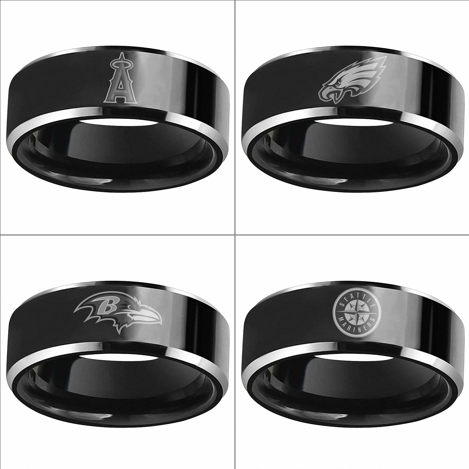 Лос Анджелес Энджелс Филадельфия Иглз Балтимор Рэйвенс 8 мм черный купол комфорт