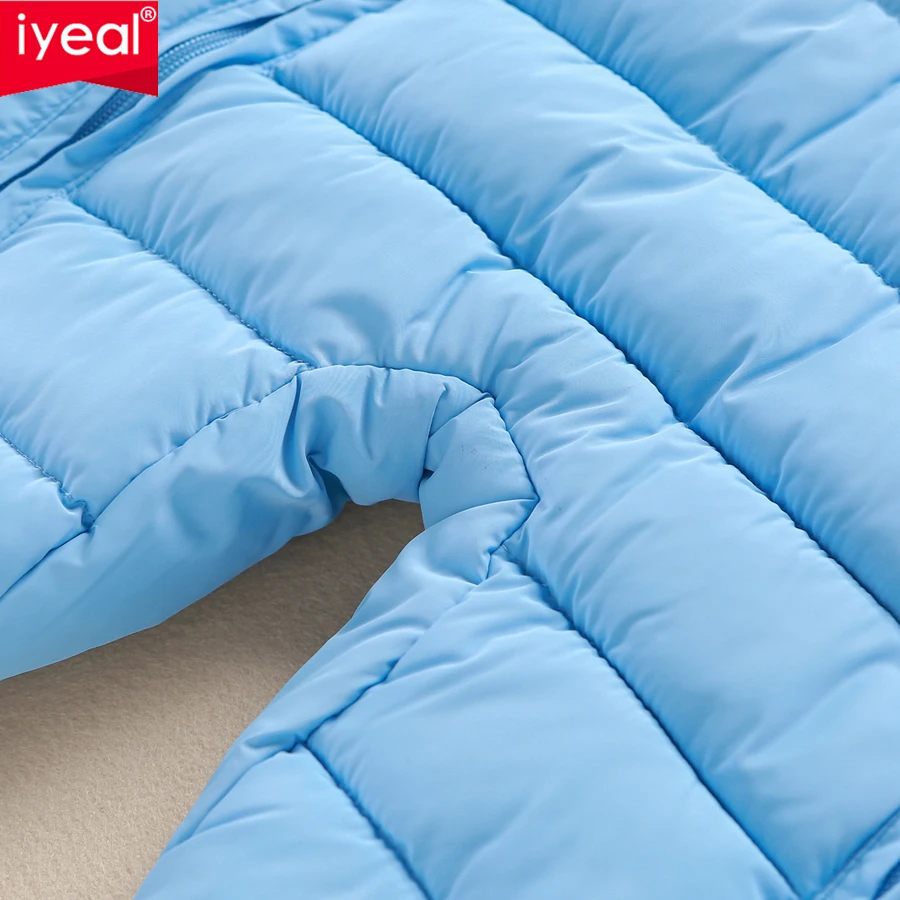 Зимний Детский комбинезон IYEAL плотная теплая одежда для новорожденных мальчиков