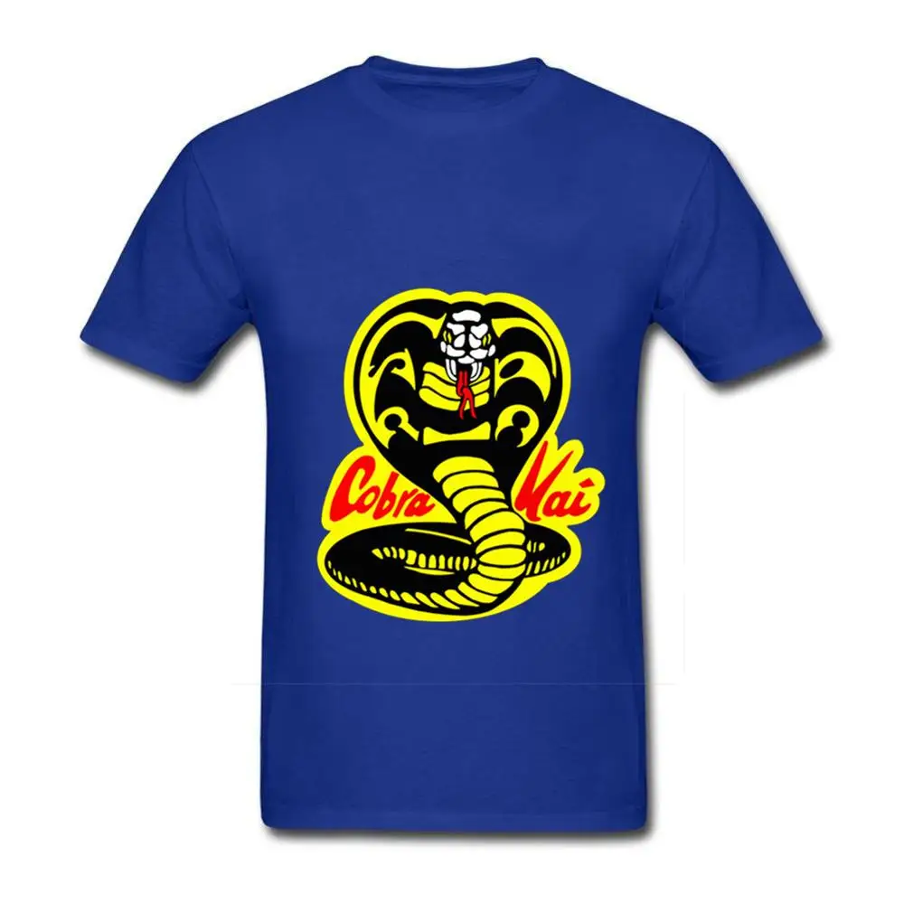Новинка 2019 года Vestido винтажные футболки verano Cobra Kai Мужская футболка для карате