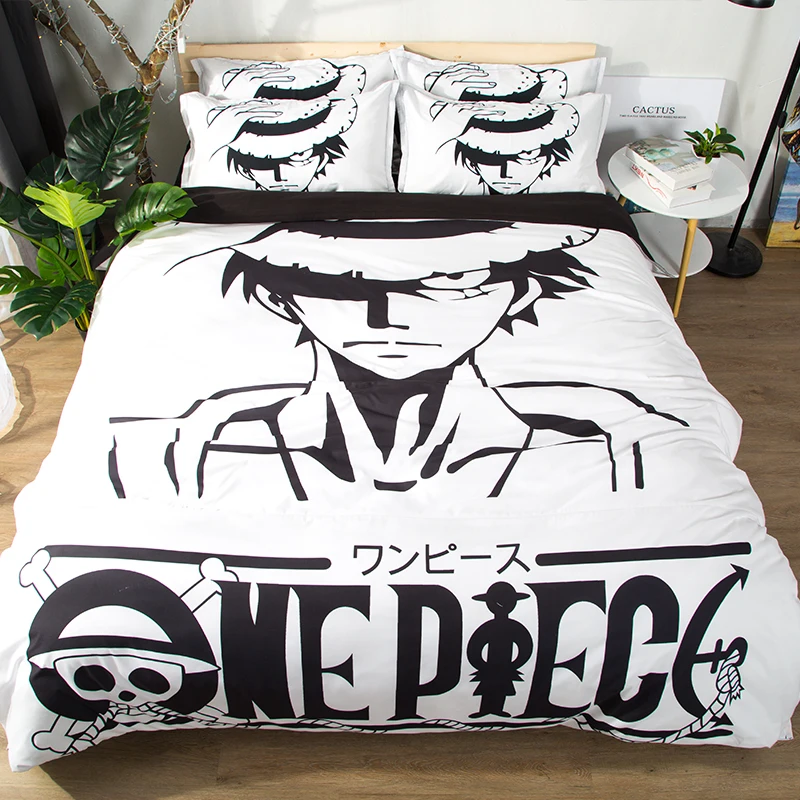 Аниме One Piece детские наборы постельных принадлежностей близнец полный королева