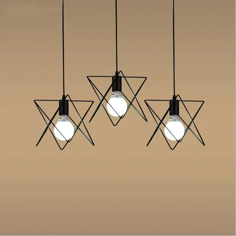 Винтажные сельские креативные маленькие металлические подвесные светильники