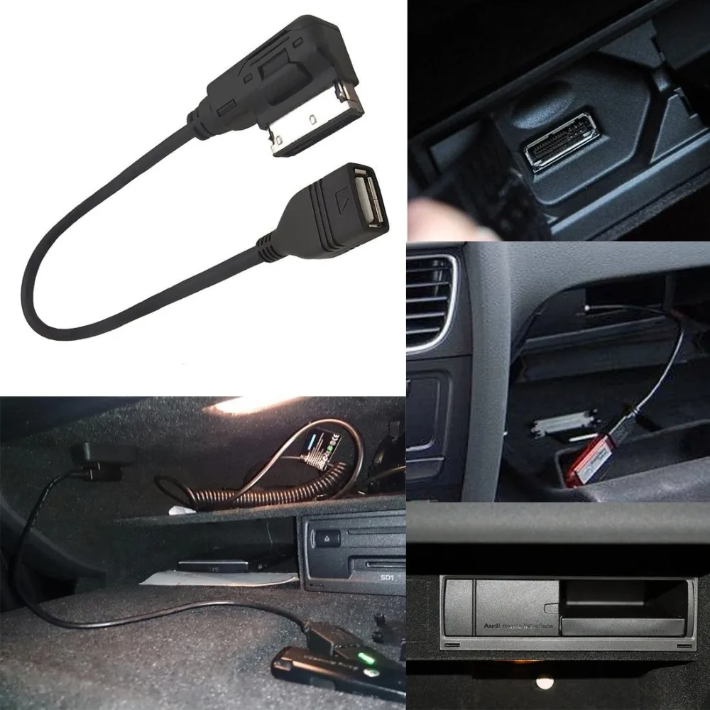 Audi AMI MMI USB кабель аудио MP3 музыкальный интерфейс адаптер для A3 A4 S4 A6 S6 A8 Q5 Q7 R8 TT Volkswagen