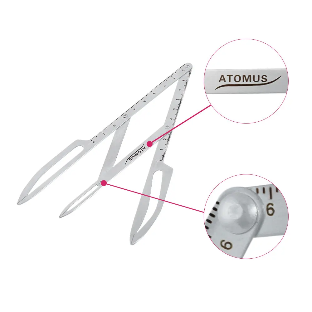 Линейка для макияжа ATOMUS Microblading Перманентная линейка Коррекция бровей макияж
