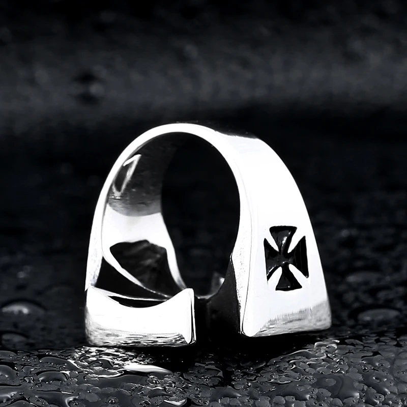 stainless steel cross rock biker punk ring personality unique cool jewelry high quality | Украшения и аксессуары