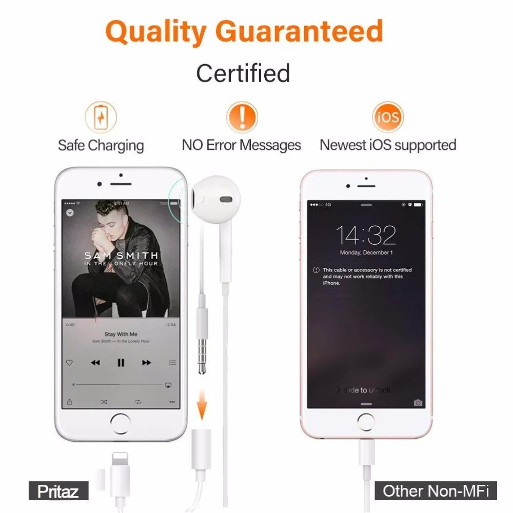 HBUDS IOS 11 12 адаптер для наушников iPhone 7 8 X AUX Lightning Female до 3 5 мм папа Адаптеры кабель
