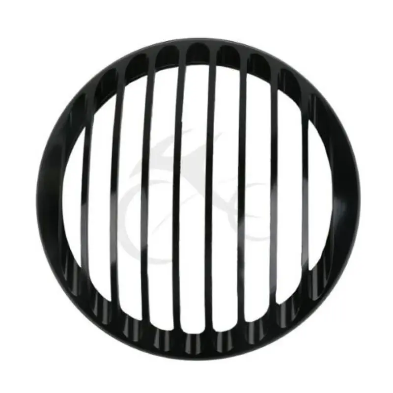 Мотоцикл 5 3/4 &quotчерный хром CNC фары головной свет Гриль Крышка для Harley Sportster XL 883 1200