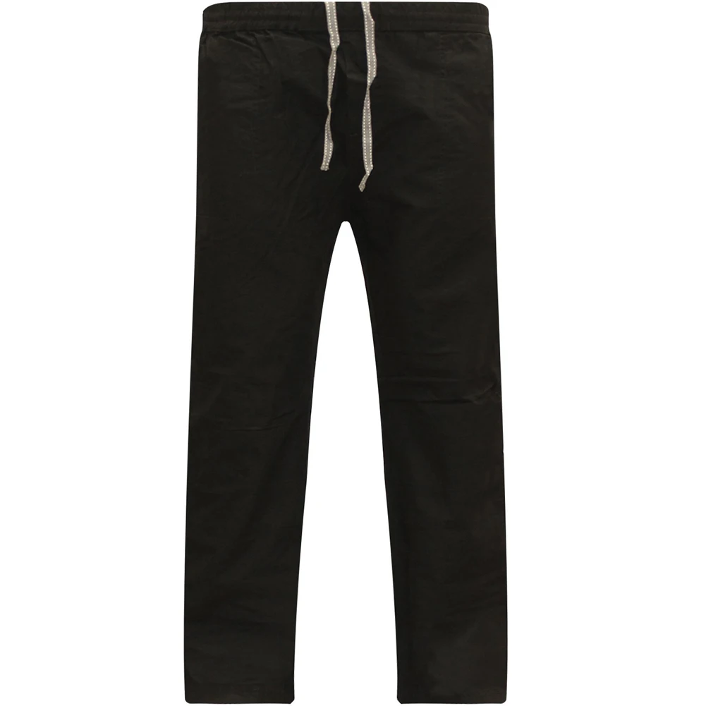 Мужские хлопковые свободные брюки с завязками для йоги эластичные длинные