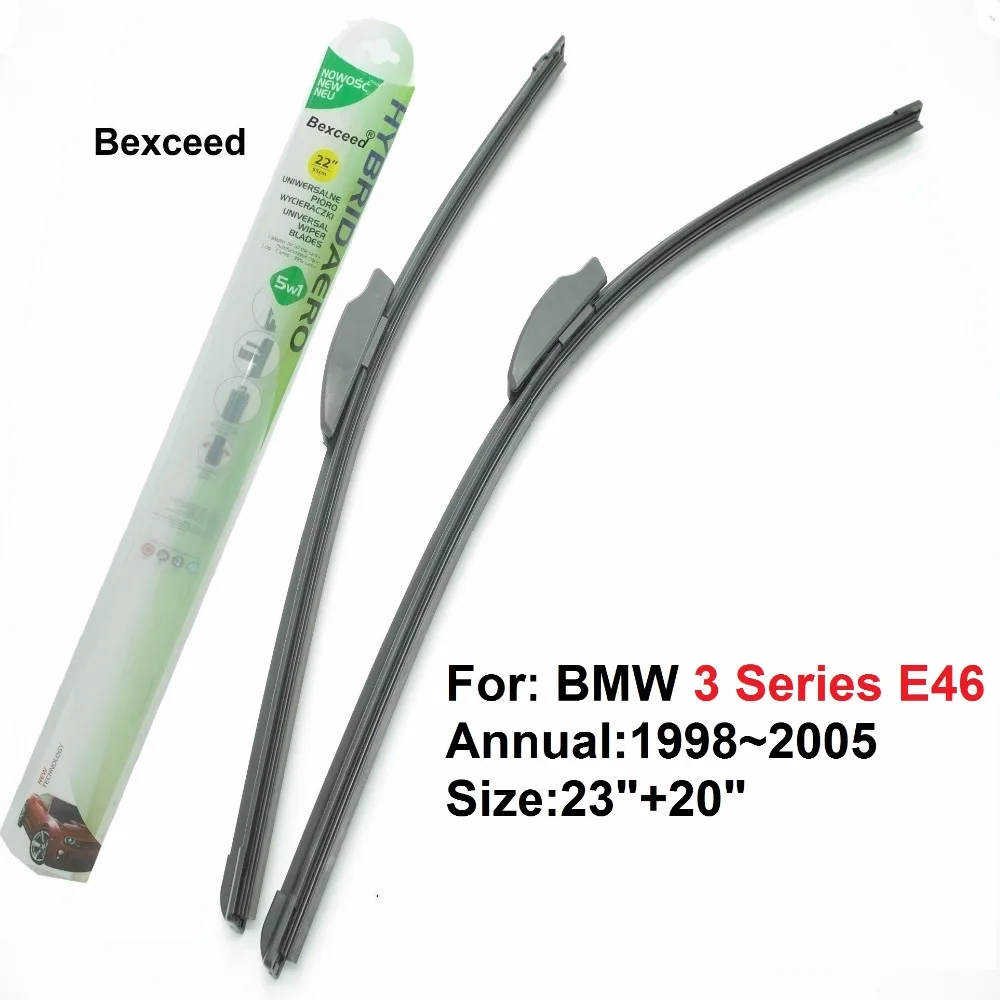 

for BMW 3 Series E46 Bexceed Car Windshield Windscreen Wiper Blade 1998-2005 23"+20"