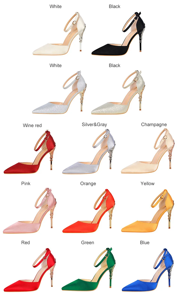 Г., новые летние женские сандалии с ремешками на лодыжках пикантные вечерние женские туфли на высоком тонком каблуке с острым носком и пряжкой Серебристые туфли на высоком каблуке