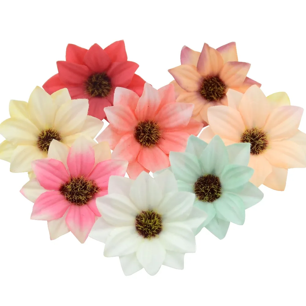 Искусственные цветы Gerbera 20 шт. 6 см вечерние украшения для дома аксессуары