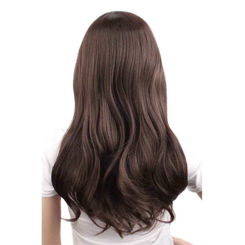 MapofBeauty 20 ''длинные волнистые Nautral Косплей парики золотой черный темный светильник коричневый цвета костюм вечерние термостойкие синтетические волосы - Цвет: Коричневый