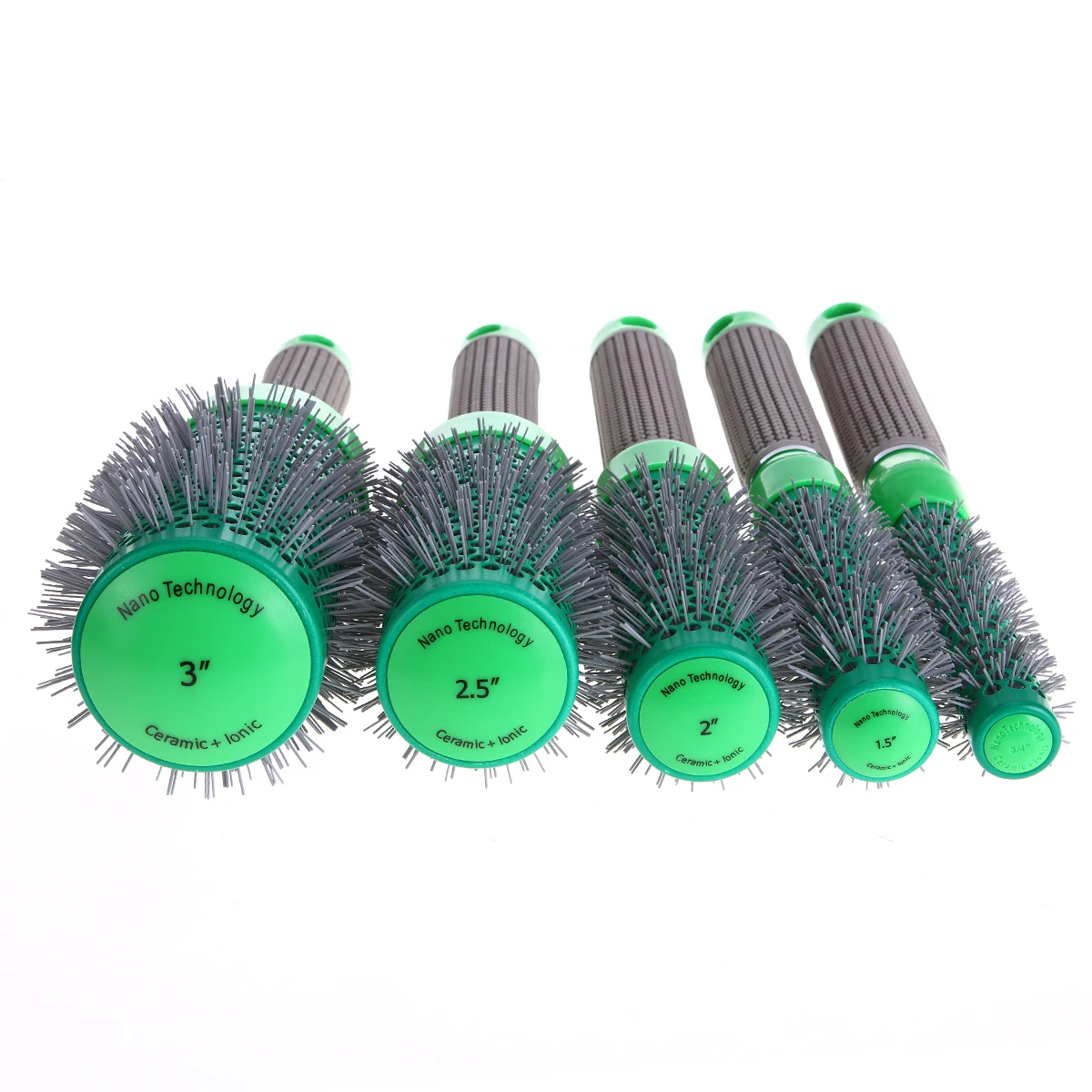 5 размеров Зеленая Керамическая ионная расческа высокая термостойкость