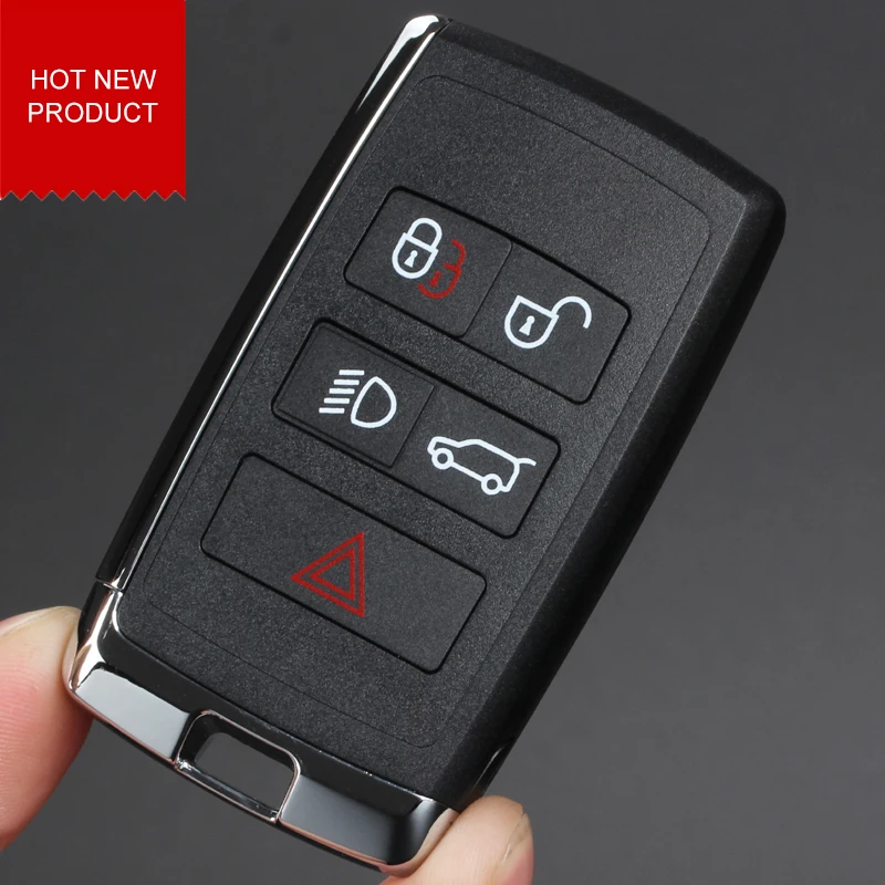 Черный ключ для Land Rover пять кнопок износостойкий надежный медный Embryo хорошая