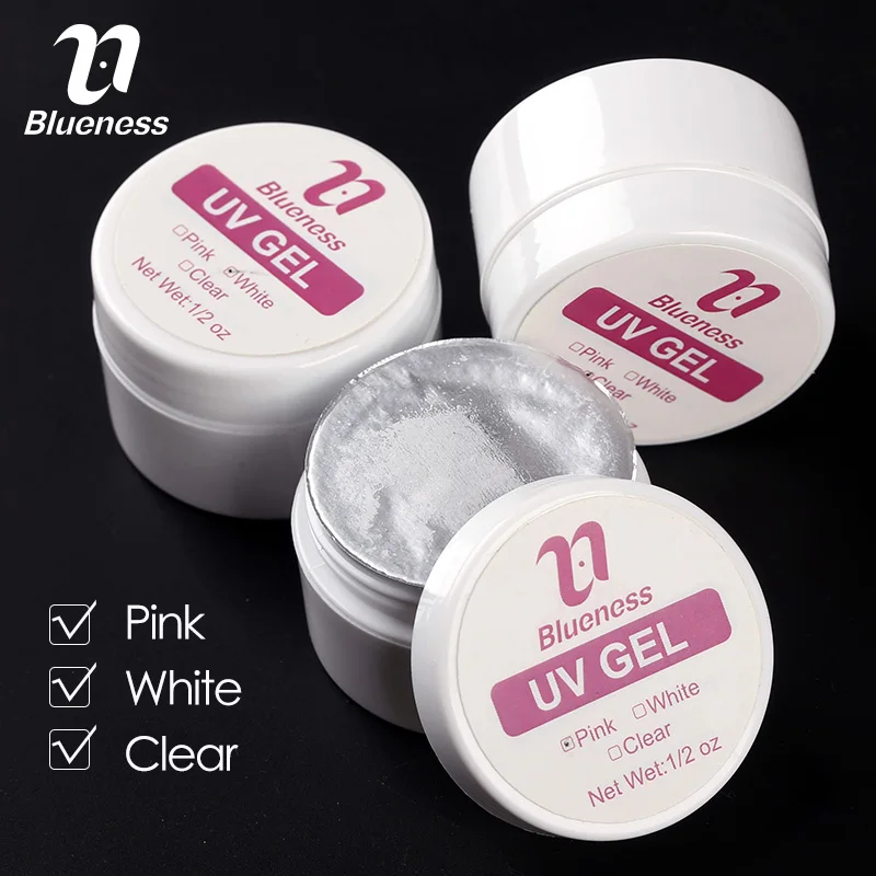 УФ гель для наращивания ногтей 1 шт. гелевые накладные насадки маникюра 3 вида