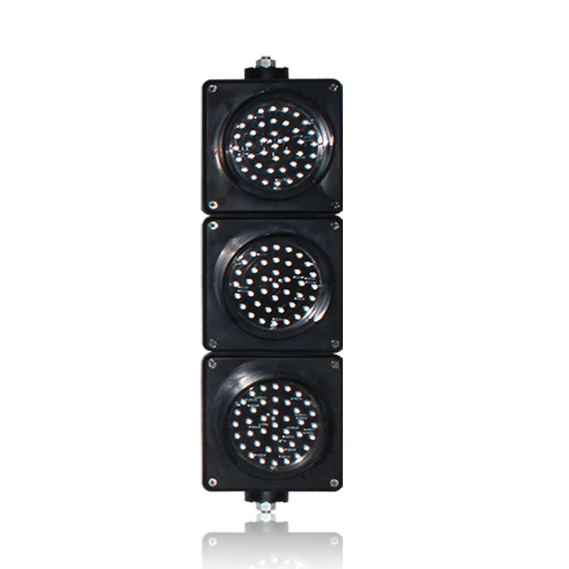 Фото AC85-265V Новый дизайн 100 мм корпус ПК красный желтый зеленый светодиодный светофор мини-игрушка светофор №2