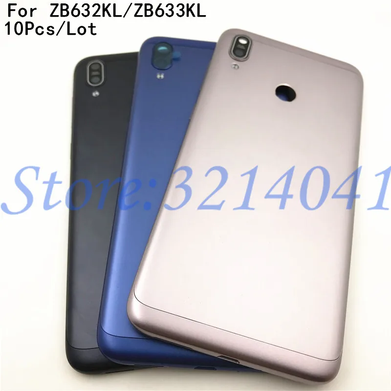 

10Pcs/Lot Original For Asus Zenfone Max M2 ZB633KL ZB632KL Back Battery Cover Real Battery Housing Door + Camear Lens+Side key