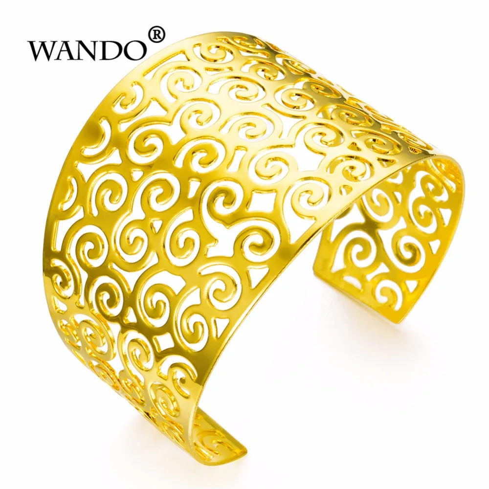 WANDO 2 шт./лот Эфиопский/нигерийский Дубай золотой цвет перевернутый плесень