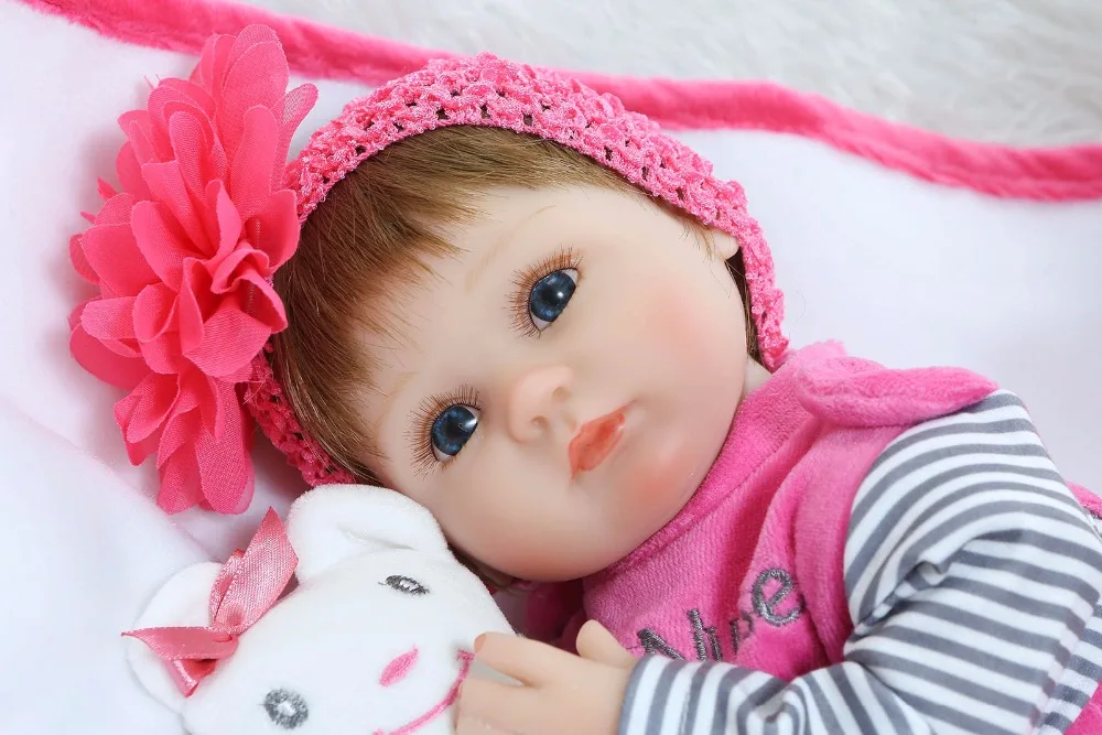Кукла реборн силиконовая 16 дюймов 40 см|toy cap|baby shape toysbaby summer toys |